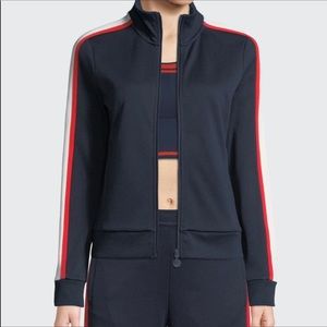 NWOT Tory Sport track jacket striped sleeve size S